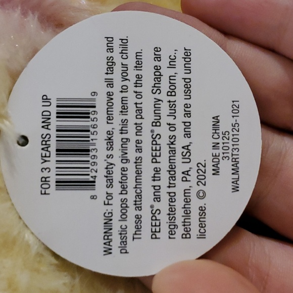 Easter Egg Jumbo Peeps Plush - Picture 6 of 6